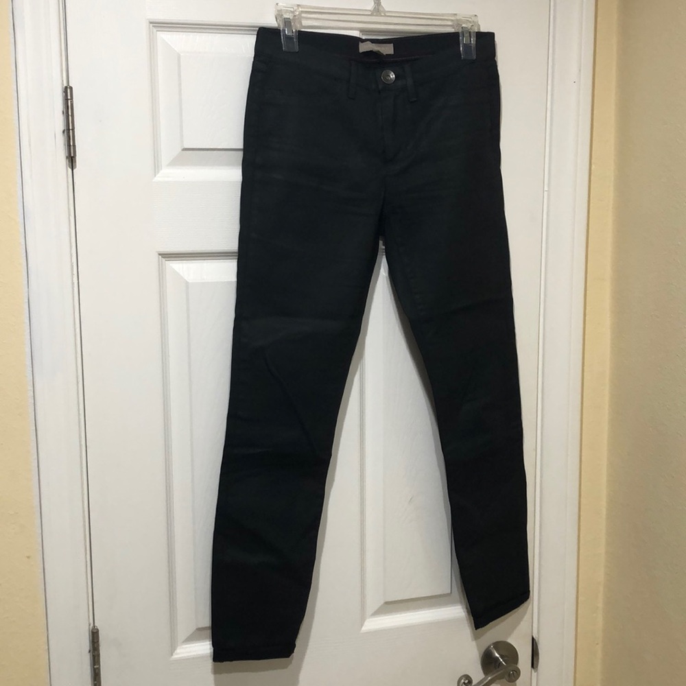 Banana Republic Oil Slick Black Skinny Jeans